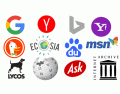 Search engines companies logos