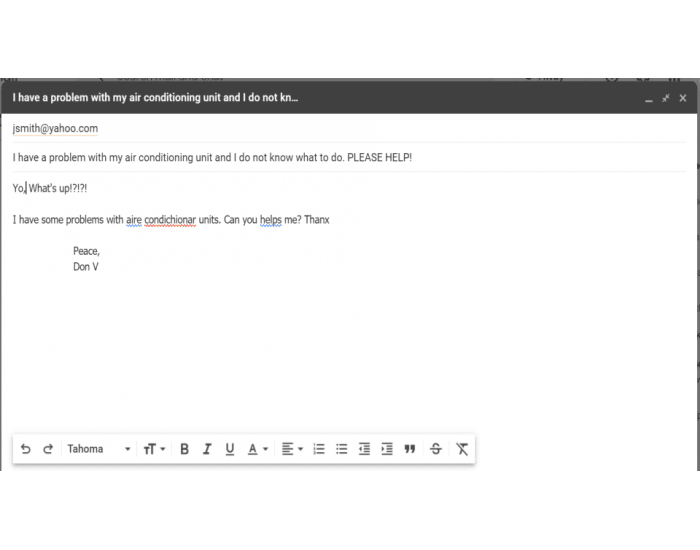 Formal Email Layout Quiz