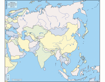 Ázia - povrch (pohoria, púšte, plošiny, nížiny) Quiz