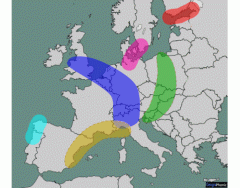European Transnational Megalopolises Map | Quiz