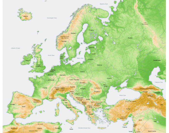 Euroopan järvet ja niemimaat Quiz