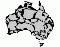 How big are Australia and New Zealand?