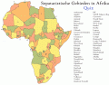 Sepataristische Gebieden in Afrika