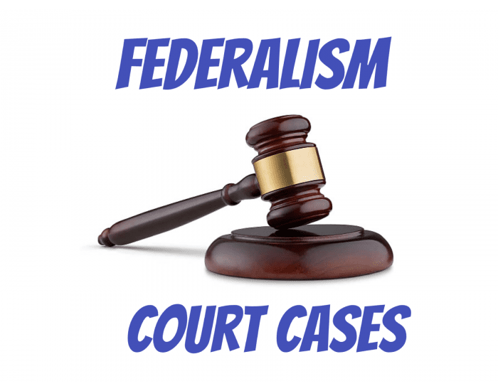 Federalism Court Cases Quiz