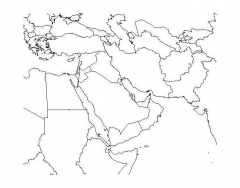 Middle Eastern Countries, Important Cities and Seas