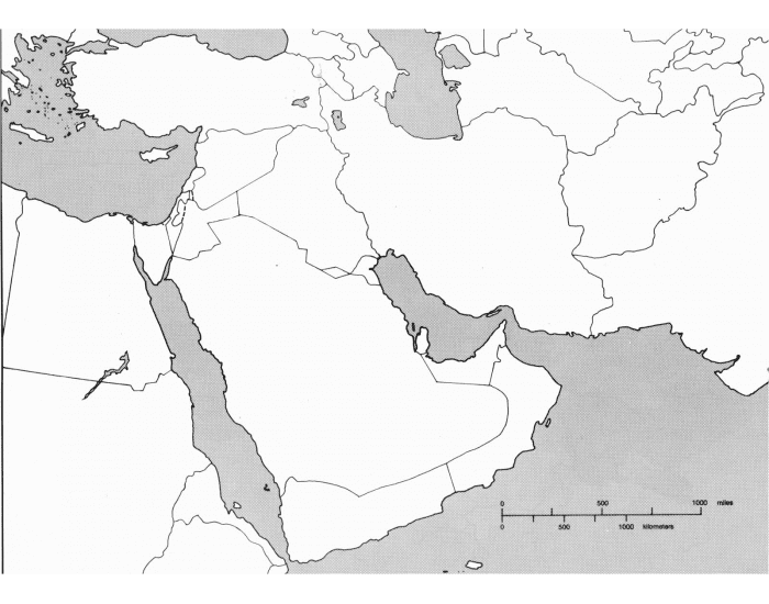 map of southwest asia Quiz
