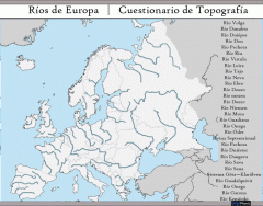 Ríos de Europa | cuestionario de topografía