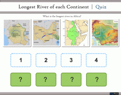 Longest River per Continent | Order Quiz