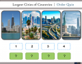 Largest Cities of Countries | Order Quiz