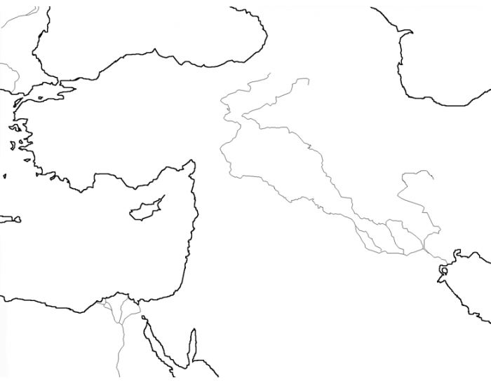 Fertile Crescent Practice Map Printable Worksheet