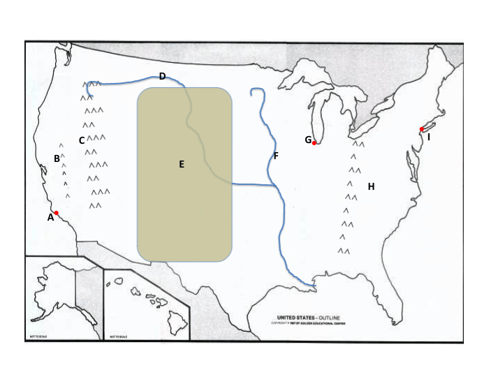 United States Physical Features 1 Quiz