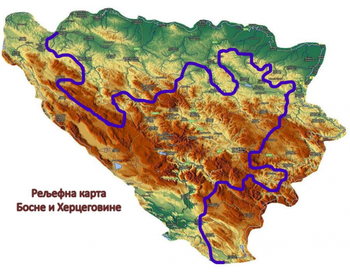 RELJEF BOSNE I HERCEGOVINE Quiz