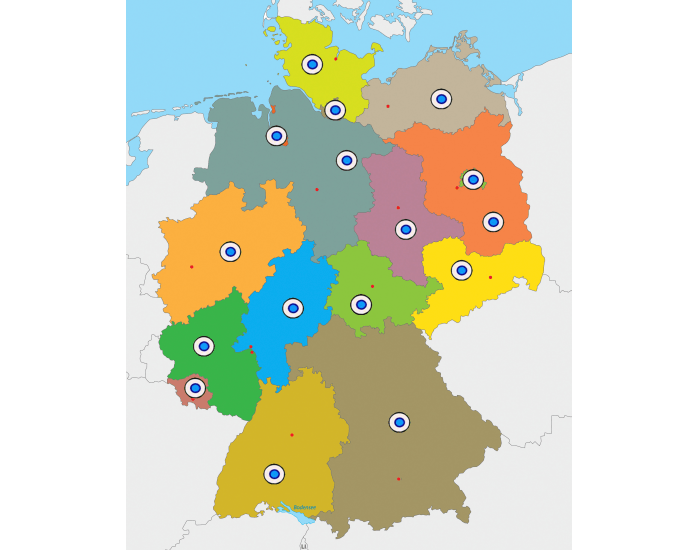 German Bundesländer and state capitals Quiz