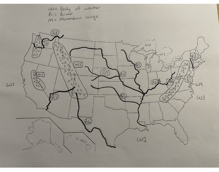 U S Physical Map Quiz