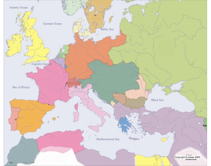 Countries of Europe in 1900 Quiz