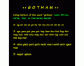 THE SCRABBLE BAT CHAMP #04 ~ 'GOTHAM'