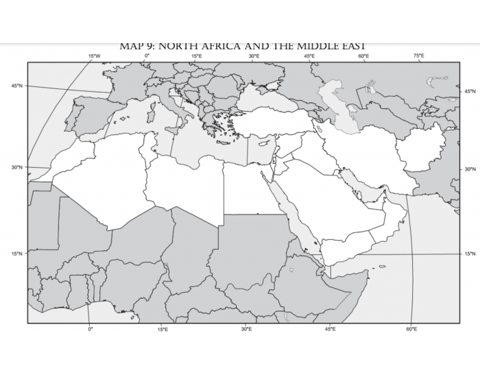 Final Exam Middle East Countries Map Quiz