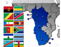 Middle and South Africa by Flag, Capital and Country