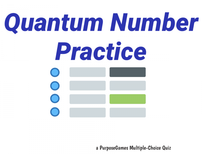 Image 4 for Quantum Numbers Worksheet Answers