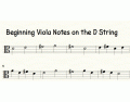 Beginning Viola Notes on the D String