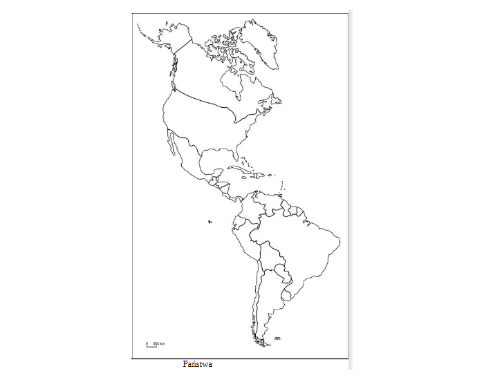 Mapa Ameryki - krainy geograficzne Quiz