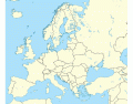 European countries in Norwegian