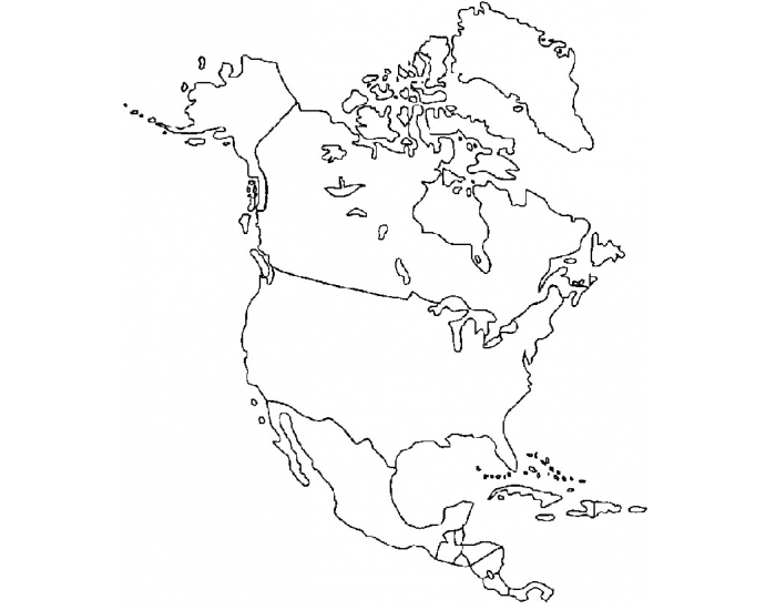 Political & Physical Map: North America + Quiz