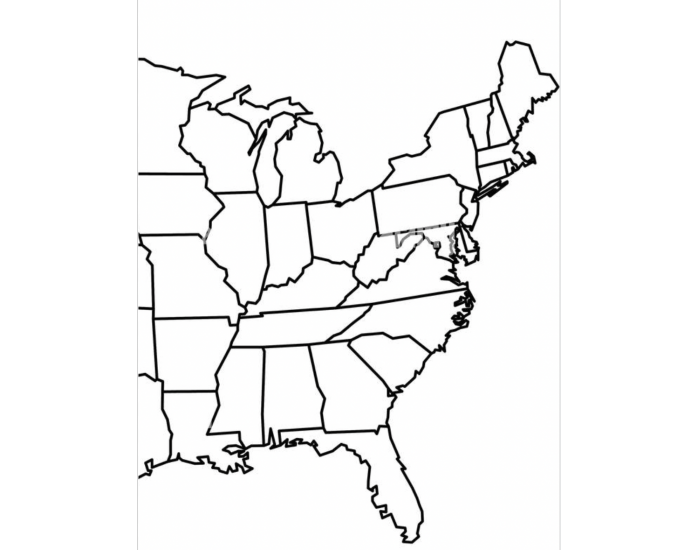 Nese Map NE & SE Region- STATES - in USA Quiz