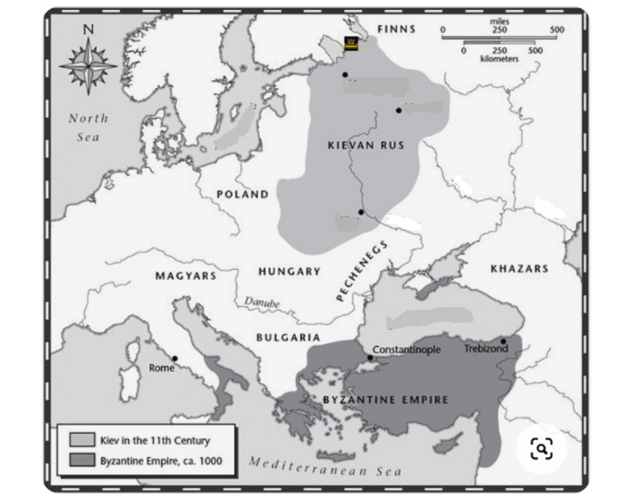 Boyars Map Medieval Russia Map — Printable Worksheet