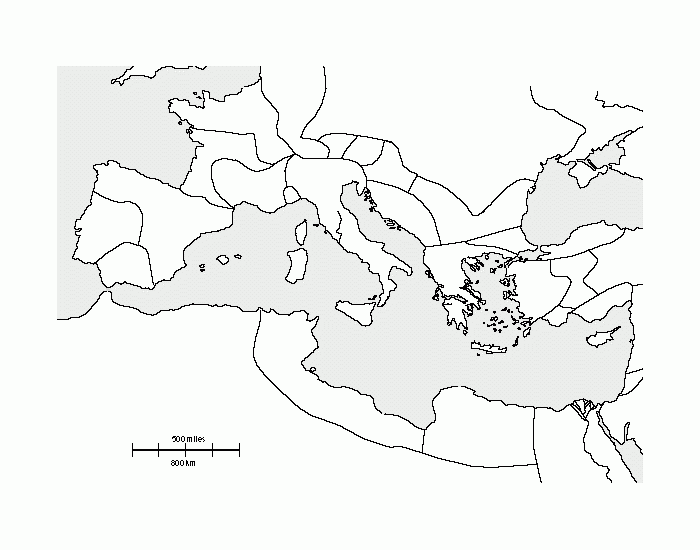 Ancient Rome Map Quiz by George — Printable Worksheet