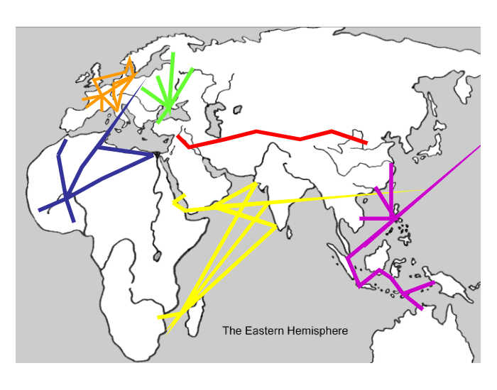 Rice Trade Routes Map.pdf Trade Routes Map — Printable Worksheet
