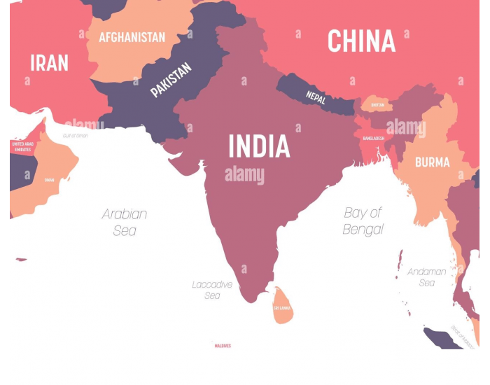 South Asia Political Map Capitals Quiz
