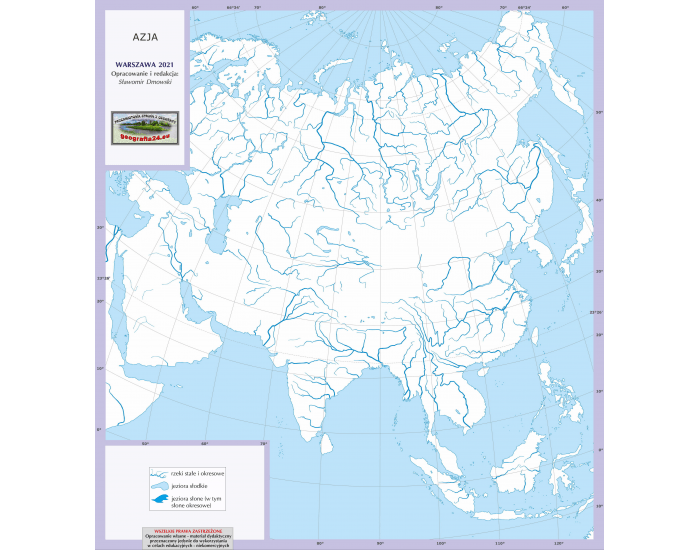 Azja Rzeki Jeziora i Rzeki Azji — Printable Worksheet