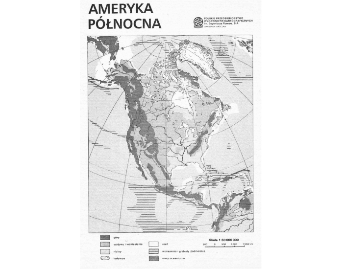 Ameryka PÓŁnocna Morza Zatoki CieŚniny — Printable Worksheet