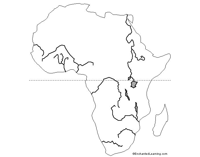 Africa Rivers Map Quiz