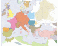 Countries of Europe in year 1000