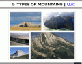 5 types of Mountains | Quiz