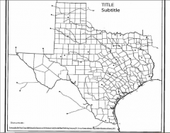 Texas: Major Rivers and Bays