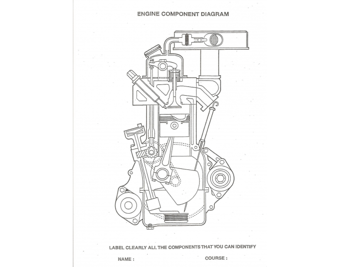 Marine Diesel Engine — Printable Worksheet