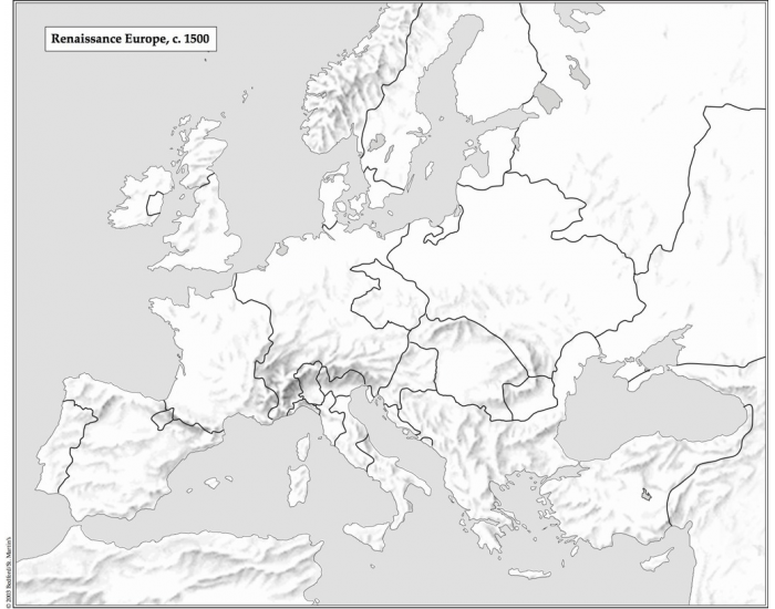 Interactive Renaissance Map Worksheet renaissance map quiz