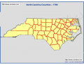 North Carolina Counties- 1790