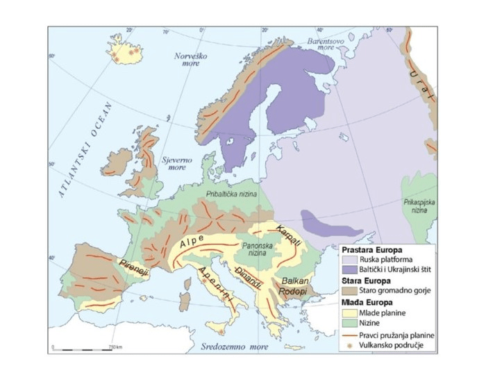 RELJEF EUROPE-reljefne cjeline Quiz