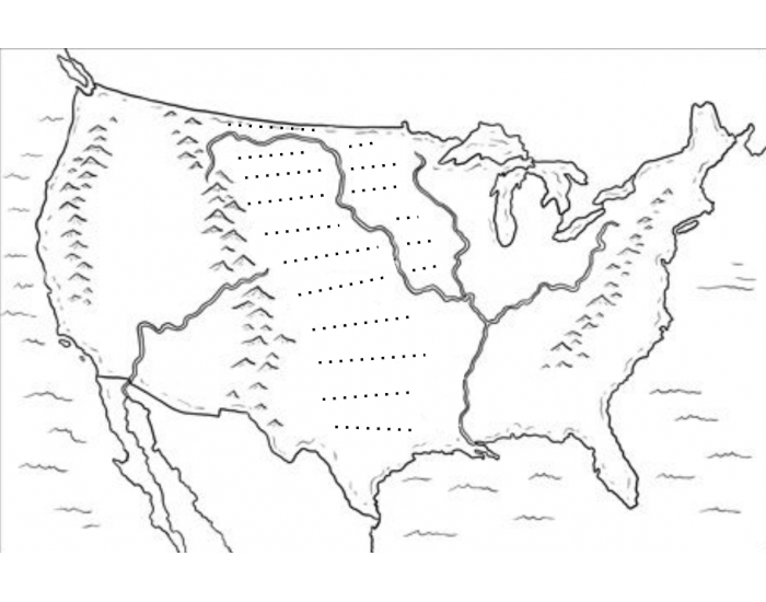 Physical Features USA Map Test Quiz