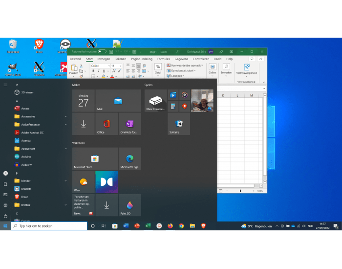 Windows Intrerface Windows 10: gebruikersinterface — Printable Worksheet