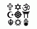 Religious Symbols of the Top Nine Organised Faiths of the World