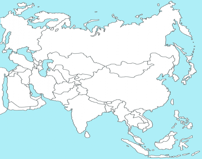 AZJA - mapa polityczna Quiz