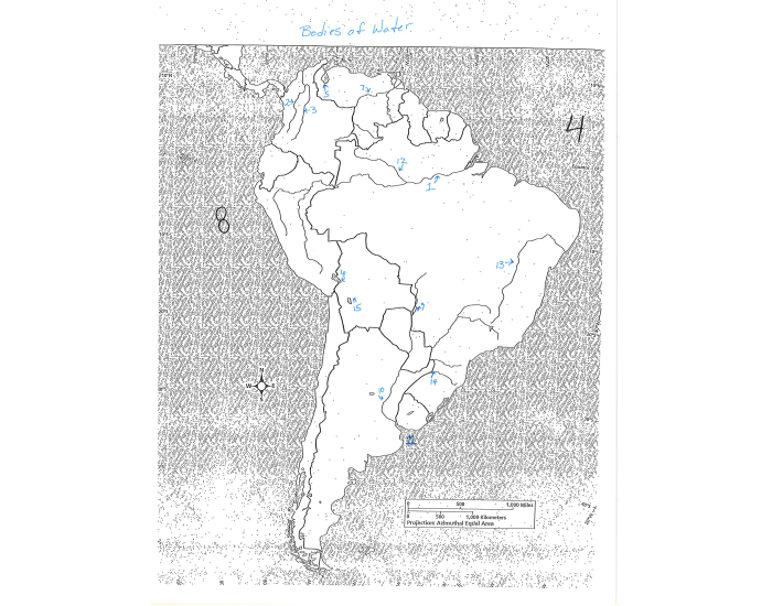 Chapter 4 Physical Map (Water) Quiz