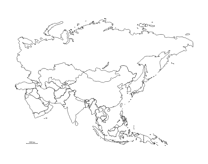 Mapa polityczna - stolice Azji Quiz