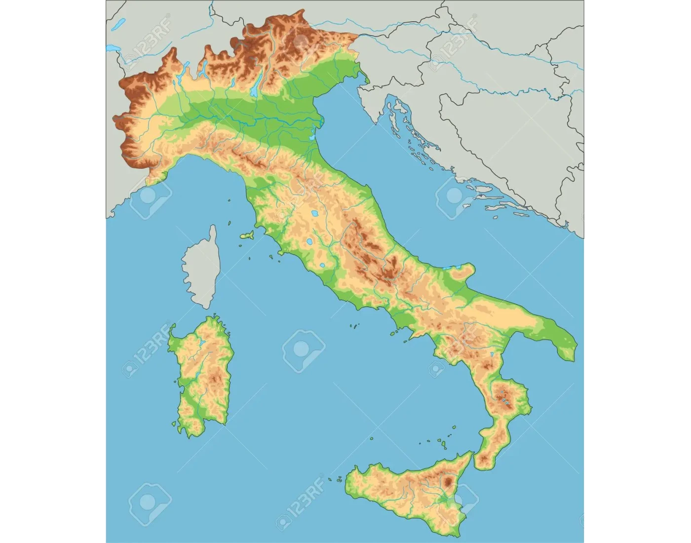 Physical Map Rome Physical Map of Rome Quiz