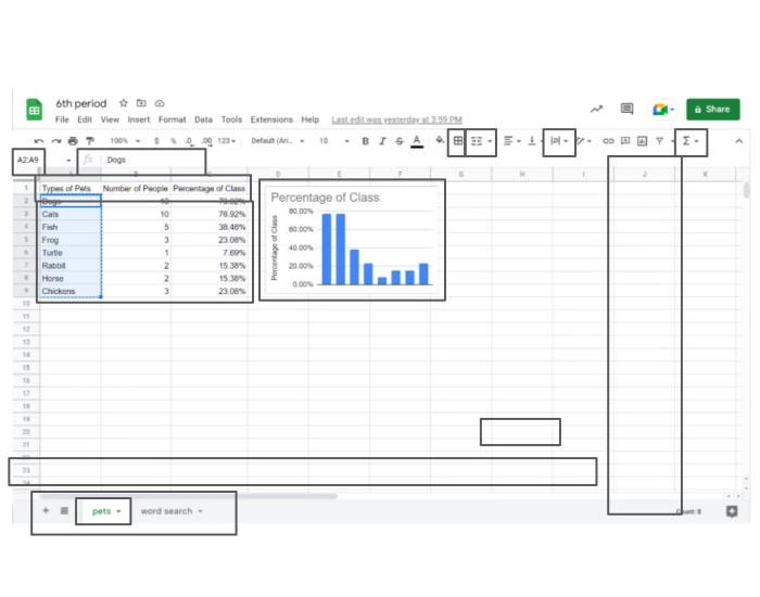 Spreadsheets Quiz